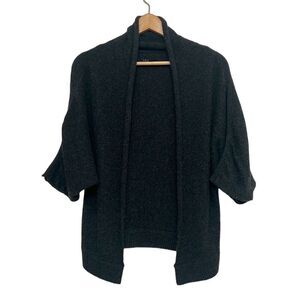 Theory Black Open-Front Cardigan
